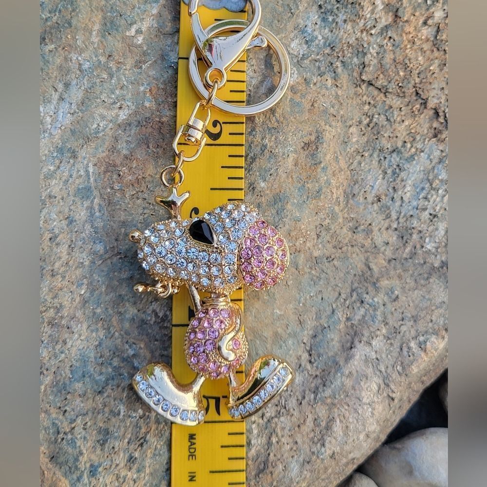 Austrian Crystal Dog Keychain‎ - Picture 5 of 8